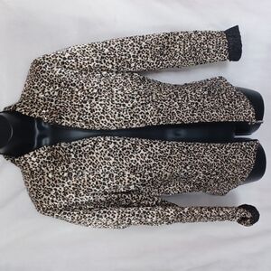 Crinkle Jacket Shirt Animal cheetah Print UBU
